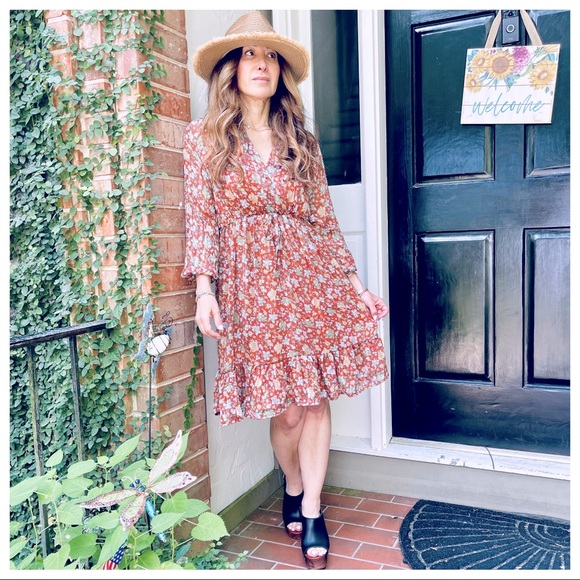 ShopEvelynne Dresses & Skirts - PARIS Floral Fabulous Tiered Midi Dress